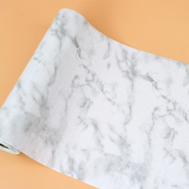 Cabinet Liners for Shelves Waterproof 12 Inch Wide X 20 Ft Non Adhesive Drawer Liners Marble Printed Non Slip Washable Shelf Liners for Kitchen Refrigerator Cupboard Pantry Bathroom