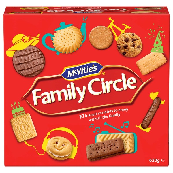 McVitie's Family Circle Biscuits Assortment Selection, 620g