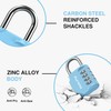 Puroma 1 Pack Combination Lock for Locker 4 Digit Outdoor