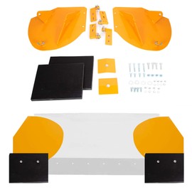 ECOTRIC Universal Snow Plow Pro-Wing Blade Extenders Extensions for PW22 Compatible with Meyer Western Boss Snowplow Blade Extenders