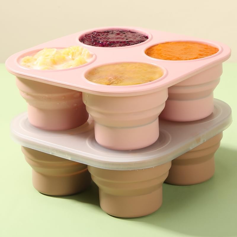 UR Happy Place Silicone Freezer Tray with Lid - Stackable