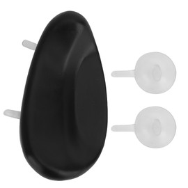 Black TPU Violin Shoulder Rest Pad Soft Musical Instruments Parts with 2 Fixed Suckers