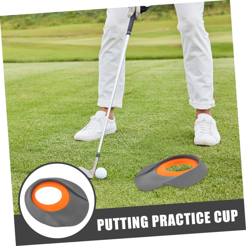 VICASKY 2pcs Portable Golf Putting Cup Indoor Practice Tool for