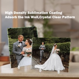 WANZELONYO Tempered Glass Sublimation Photo Blanks 4 PCS 10x12 Inch for DIY Crystal Plaque 4MM/0.15 Inch Thickness