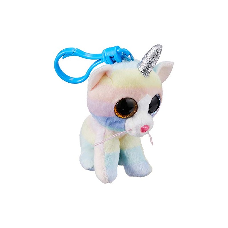 TY Heather Cat W/Horn Keyring, Multicoloured, One Size