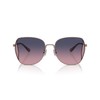Coach HC7158D Sunglasses, Shiny Rose Gold/Blue Pink Gradient, 58 mm