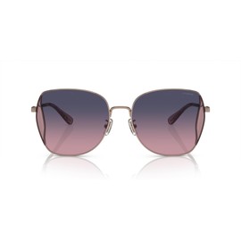 Coach HC7158D Sunglasses, Shiny Rose Gold/Blue Pink Gradient, 58 mm