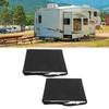 2PCS RV Window Shade Shading UV Protection Oxford Cloth Aluminum