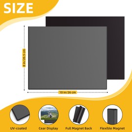 NOBEFY 10 Pack Magnetic Picture Frames, 8x10 Inch Magnetic Photo Frames for Refrigerator, Refrigerator Magnets Pictures Frames for Locker Wall Cabinet