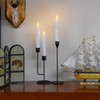 Mavandes Flameless Flickering Taper Candles Two Remote, 7.5 Inch White