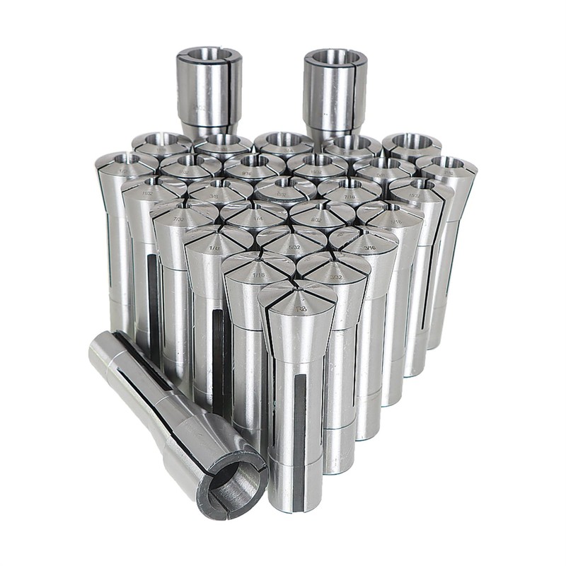 29PCS R8 1/32-1 Inch Steel Spring Collet Set Fit for