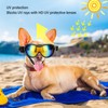 Large Dog Sunglasses UV Protection Waterproof Windproof Adjustable Dog Goggles