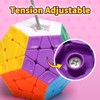 TOYESS Magic Cube Megaminx Speedcube, 3 x 5 Megamix Dodecahedron
