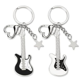 Mini Guitar Keychains for Women Men 2pcs Music Gifts for Bff Friends Sisters Musicians Guitar Players Birthday Graduation Gifts for Couples Music Teacher Students y2k Guitar Keychain