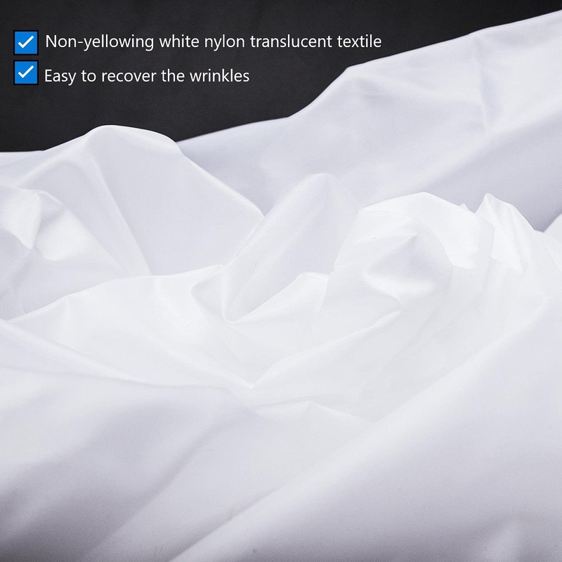 1.5 x 6 m Nylon Silk White Seamless Diffusion Fabric