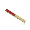 Vruti's Red Paper Foldable Hand Held Bamboo and Wooden Fan