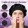 Cuffia Seta Capelli Notte Set di 2 Cuffia Capelli Seta,