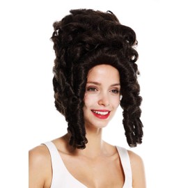 WIG ME UP - VK-38-6 quality women's wig theatre cosplay baroque Pompadour Marie Antionette countess noble woman brown