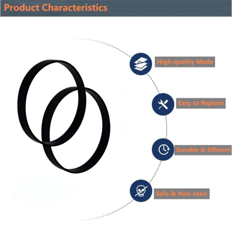 E0205 Vacuum Belts Replacement for Eureka PowerSpeed Bagless Upright Cleaner，Compatible