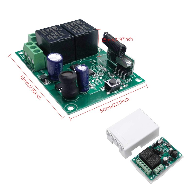 QIACHIP 433Mhz Wireless Remote Control Safety Switch RF 10A Relay