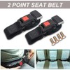 2 Pack Universal Seat Belt,2 Point Safety Seat Belts, Adjustable