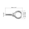 QWORK Eye Bolt, 20 Pack 1/4" - 20 x 1