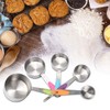 5pcs Stainless Steel Thermal Insulation Measuring Scale Cups Set Kitchen