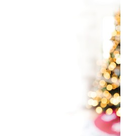 Great Papers! Lit Christmas Tree Letterhead, for Invitations, Announcements and Personal Messages, Printer Friendly 8.5" x 11", 50 Pack (2023043)