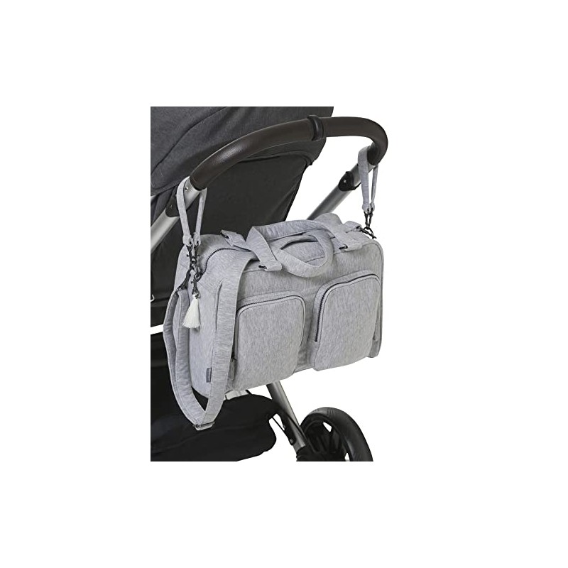 VERTBAUDET Nappy Bag, Family, Sweatware Grey Mottled, One Size