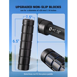 SARDVISA 2 fundas mejoradas para mango de remo de kayak, envolturas de silicona antideslizantes para evitar ampollas de mano, accesorio universal de kayak extraíble de 1.18 pulgadas para muchos tipos