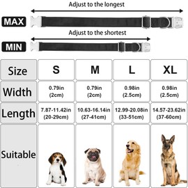 Velvet Dog Collar with Sailor Bow - Puppy Collar with Zinc Alloy Safety Buckle, Adjustable Soft Dog Bow Tie Collar, Detachable Breakaway Dog Collar w/Metal D-Ring for Small Medium Large Dogs