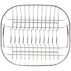 Delfinware 3951SS Stainless SteelPlate Sink Basket, Steel, Silver