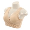 Nursing Bra Fleshcolor Wireless Cross Convenient Breastfeeding Sleep Maternity Underwear