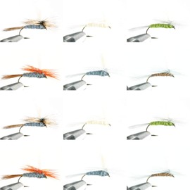 GoFly Visible Parachute Fly #12, #14, Set of 12