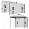 KAMPKEEPER Instant Canopy Sidewalls with 4 Pockets for Pop Up