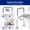 T1 Toilet Seat Riser for Seniors, Raised Toilet Seat with