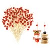 100/200 Pcs Cocktail Picks – 4.7" Bamboo Appetizer Skewers for