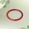 ZHOU LIU FU Bangle Bracelets for Women Red Chalcedony Round