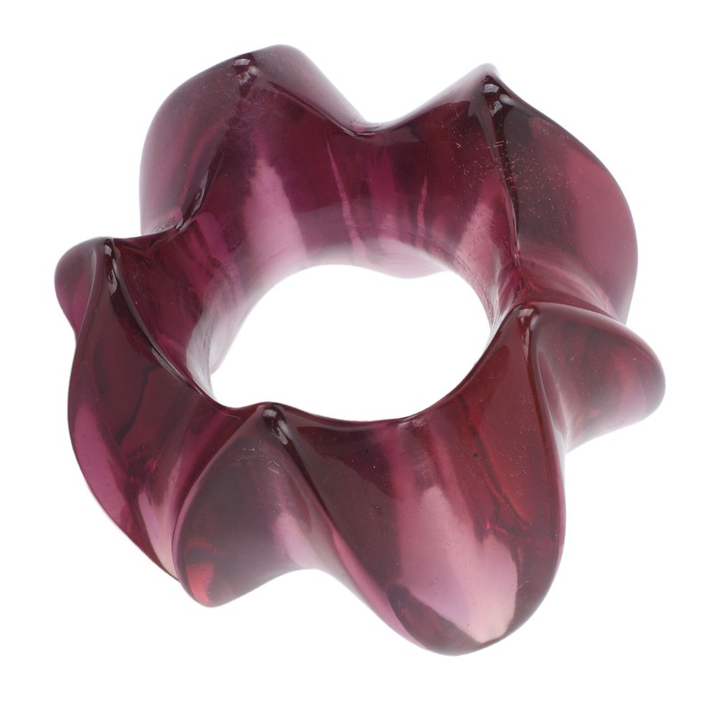 Resin Massage Ring Lotus Shaped Reduce Muscle Fatigue Facial Gua