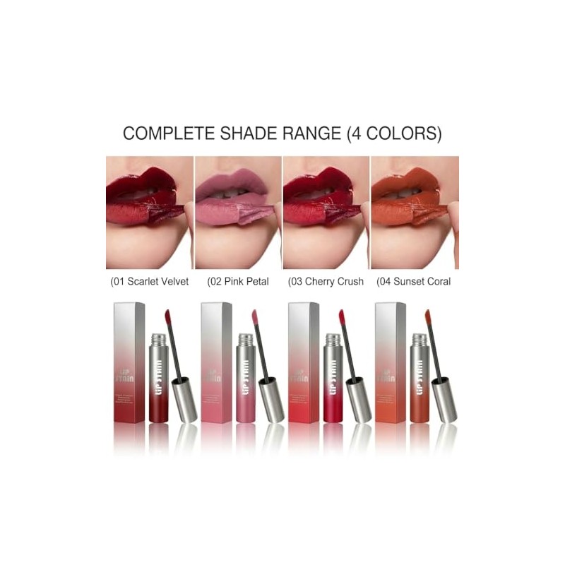 Combo de tinte labial y delineador de labios, tinte labial