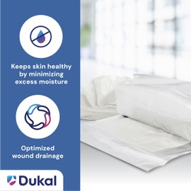 Dukal Oil Emulsion Non-Adherent Dressing 3" x 8" – Box of 24 Sterile Wound Care Pads for Burns, Cuts, and Surgical Dressings