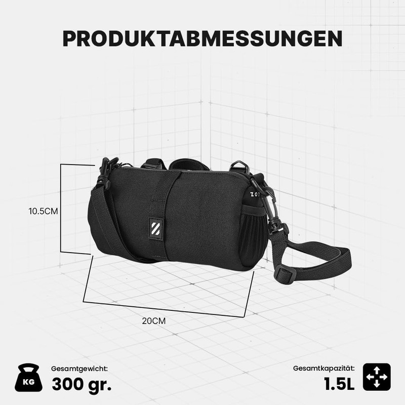 ZOTEKK Bicycle Handlebar Bag 1.5 L Practical Bicycle Handlebar Bag
