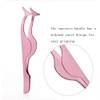 2 PCS False Eyelash Extension Tweezers Eyelshes Applicator Tool Stainless