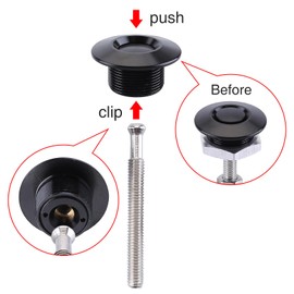 4Pcs Universal Aluminum Vehicle Hood Pins Quick Release Latch Bumper Hood License Plate Lock Clip Kit for Racing Car 1.18in