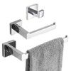 SHUNLI Chrome Bathroom Accessories Set - Hand Towel Rail Toilet