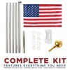 Ezpole Flagpoles Classic Flagpole Kit, 17-Feet