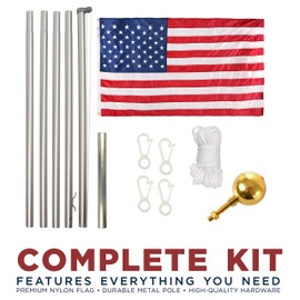 Ezpole Flagpoles Classic Flagpole Kit, 17-Feet