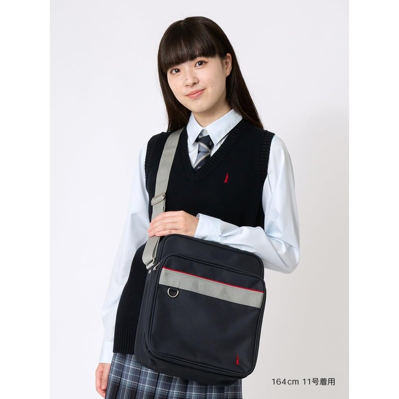 East Boy 209079 Shoulder Bag, Navy × red (580) 3,