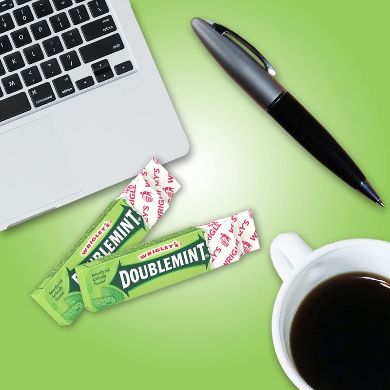 WRIGLEY'S DOUBLEMINT Mint Gum Chewing Gum Bulk Pack, 5 Stick