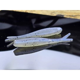 Hooked Baits (20)-2" Tracer Shad "Monkey Milk" Crappie Panfish Jig Grub Shad